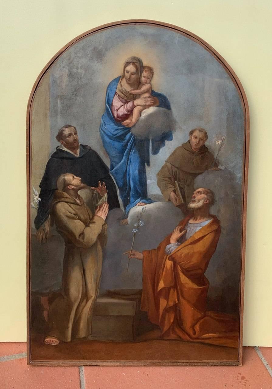 Giulio Carpioni (Venetian master) - 17th century figure painting - Virgin Child For Sale 4