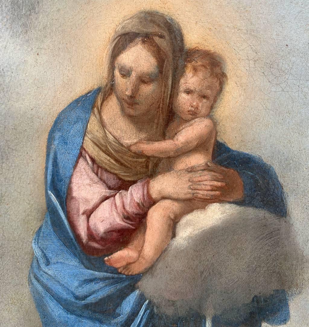 Giulio Carpioni (Venetian master) - 17th century figure painting - Virgin Child For Sale 6