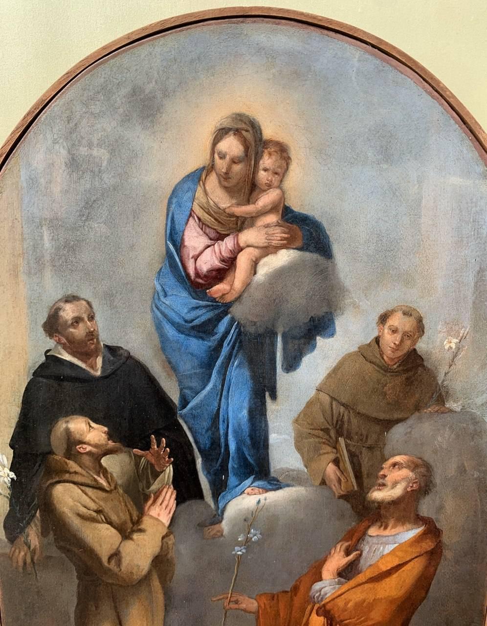 Giulio Carpioni (Venetian master) - 17th century figure painting - Virgin Child For Sale 7