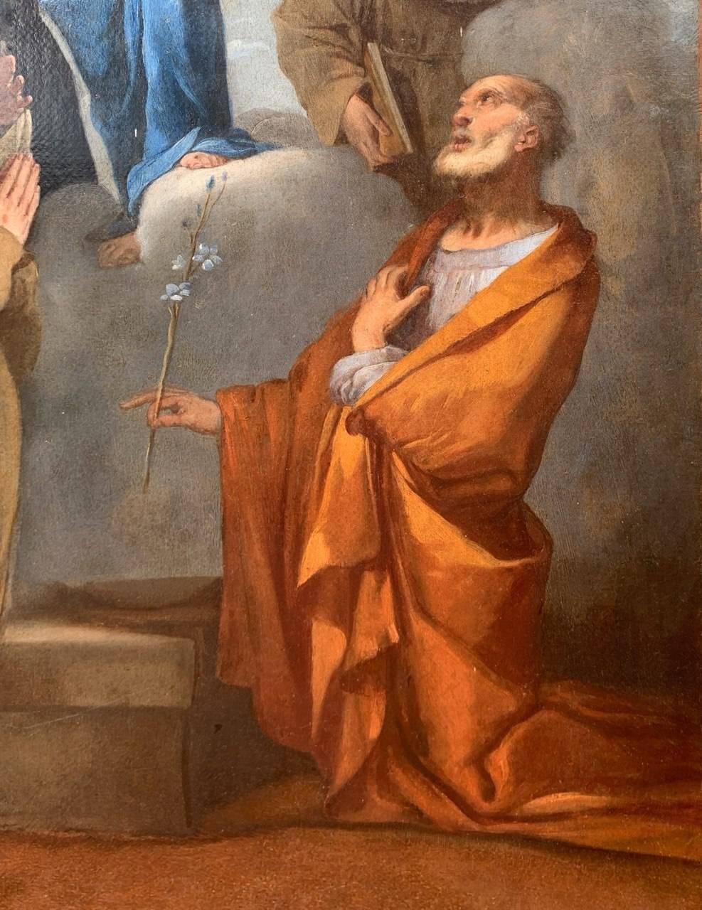 Giulio Carpioni (Venetian master) - 17th century figure painting - Virgin Child For Sale 9