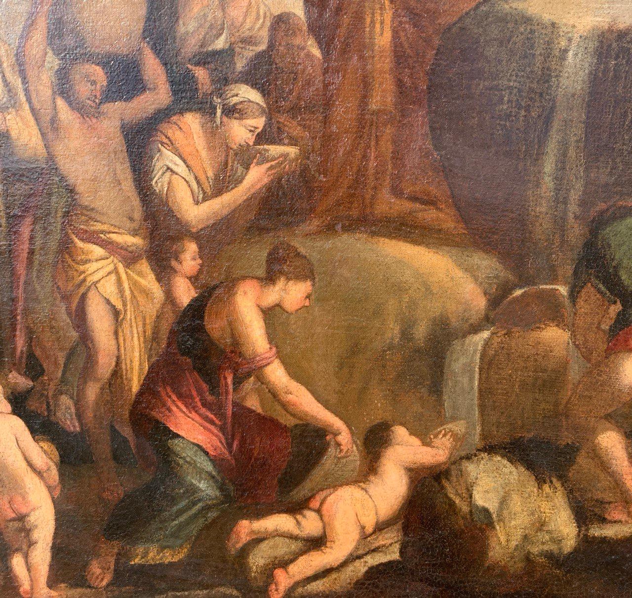 Bottega di Giulio Carpioni (Venezia) - Pittura di figura del 17° secolo - Pittura di figura del 17° secolo.  Mosè in vendita 9