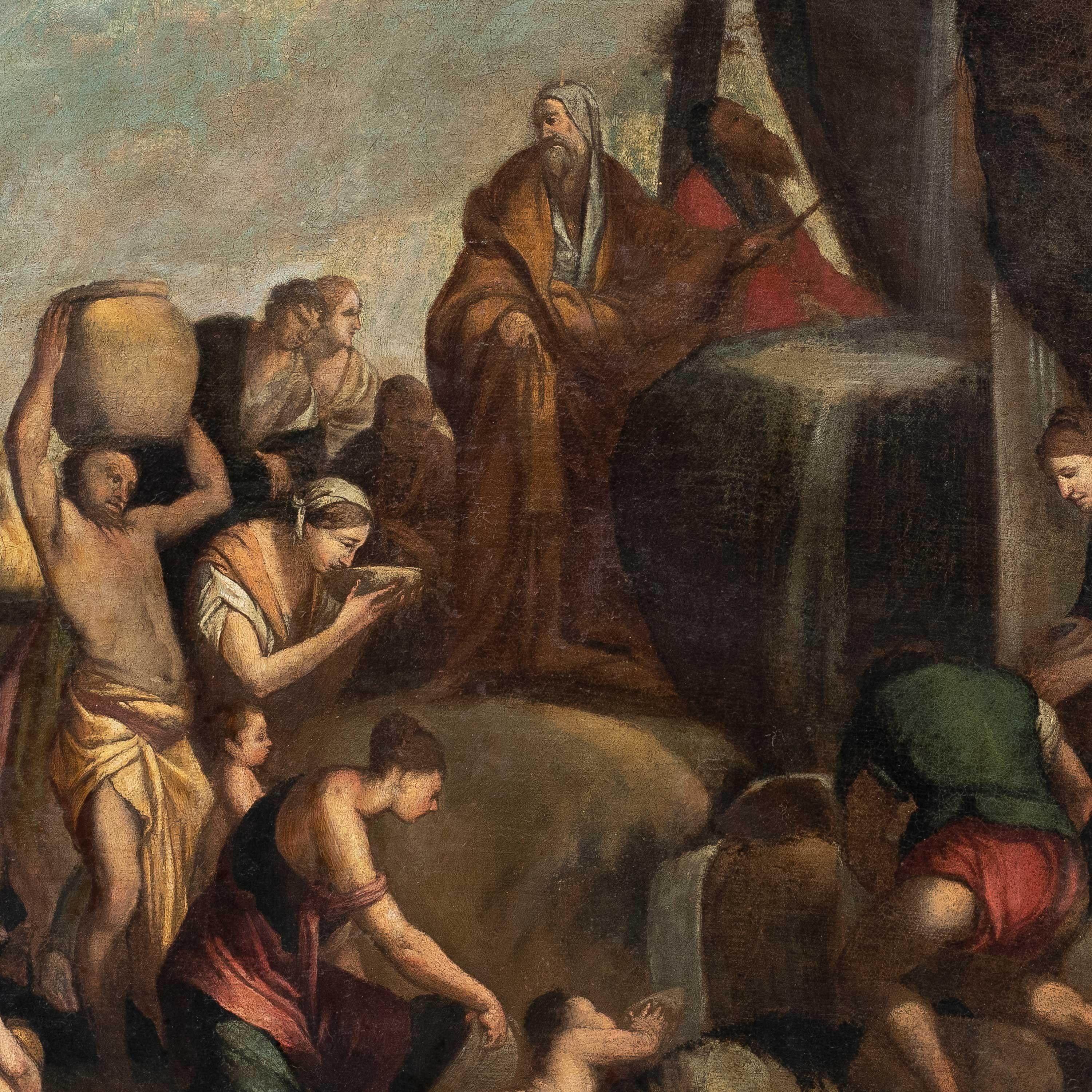 Werkstatt von Giulio Carpioni (Venediger) – Figurenmalerei des 17. Jahrhunderts –  Moses im Angebot 1