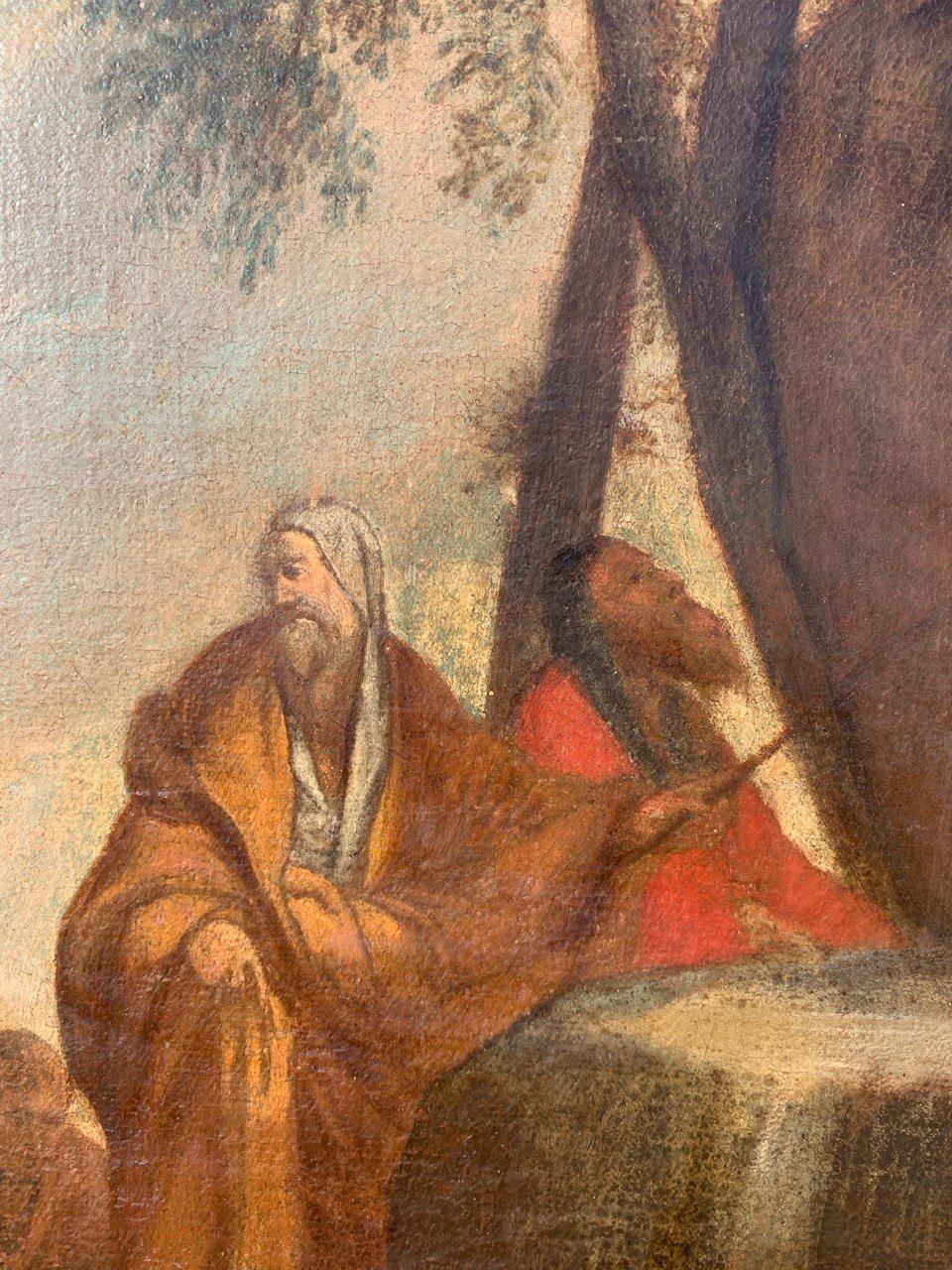 Bottega di Giulio Carpioni (Venezia) - Pittura di figura del 17° secolo - Pittura di figura del 17° secolo.  Mosè in vendita 5