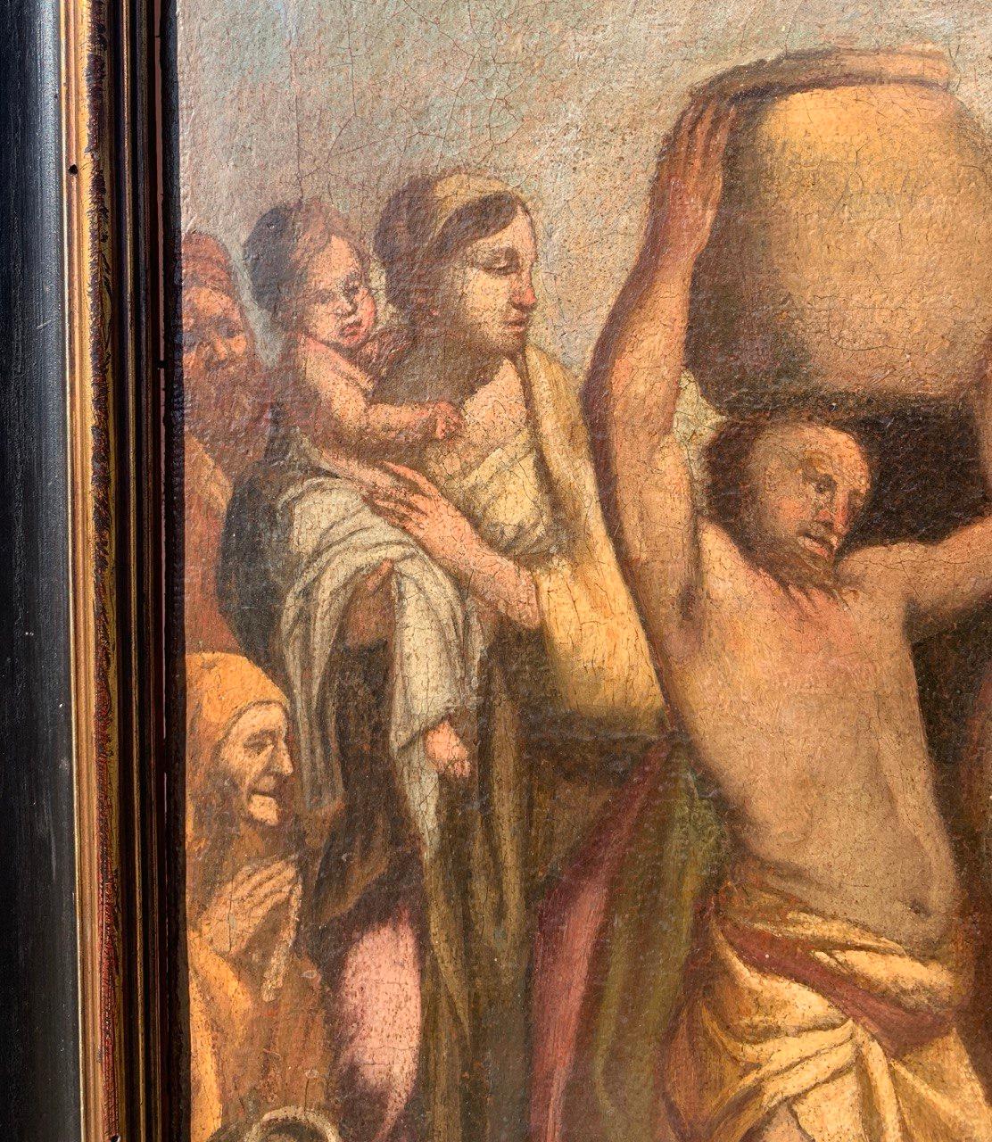 Bottega di Giulio Carpioni (Venezia) - Pittura di figura del 17° secolo - Pittura di figura del 17° secolo.  Mosè in vendita 6