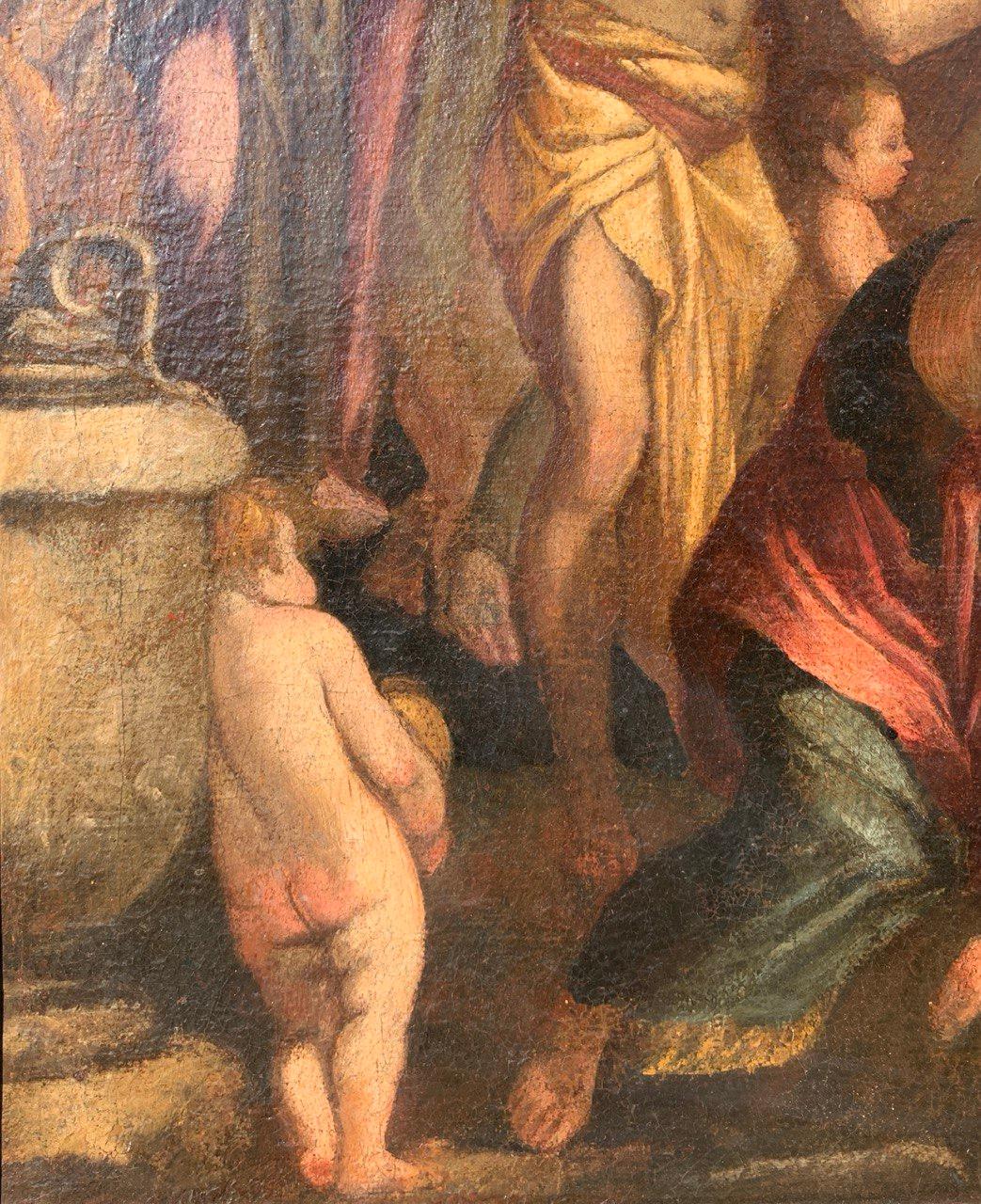 Bottega di Giulio Carpioni (Venezia) - Pittura di figura del 17° secolo - Pittura di figura del 17° secolo.  Mosè in vendita 7