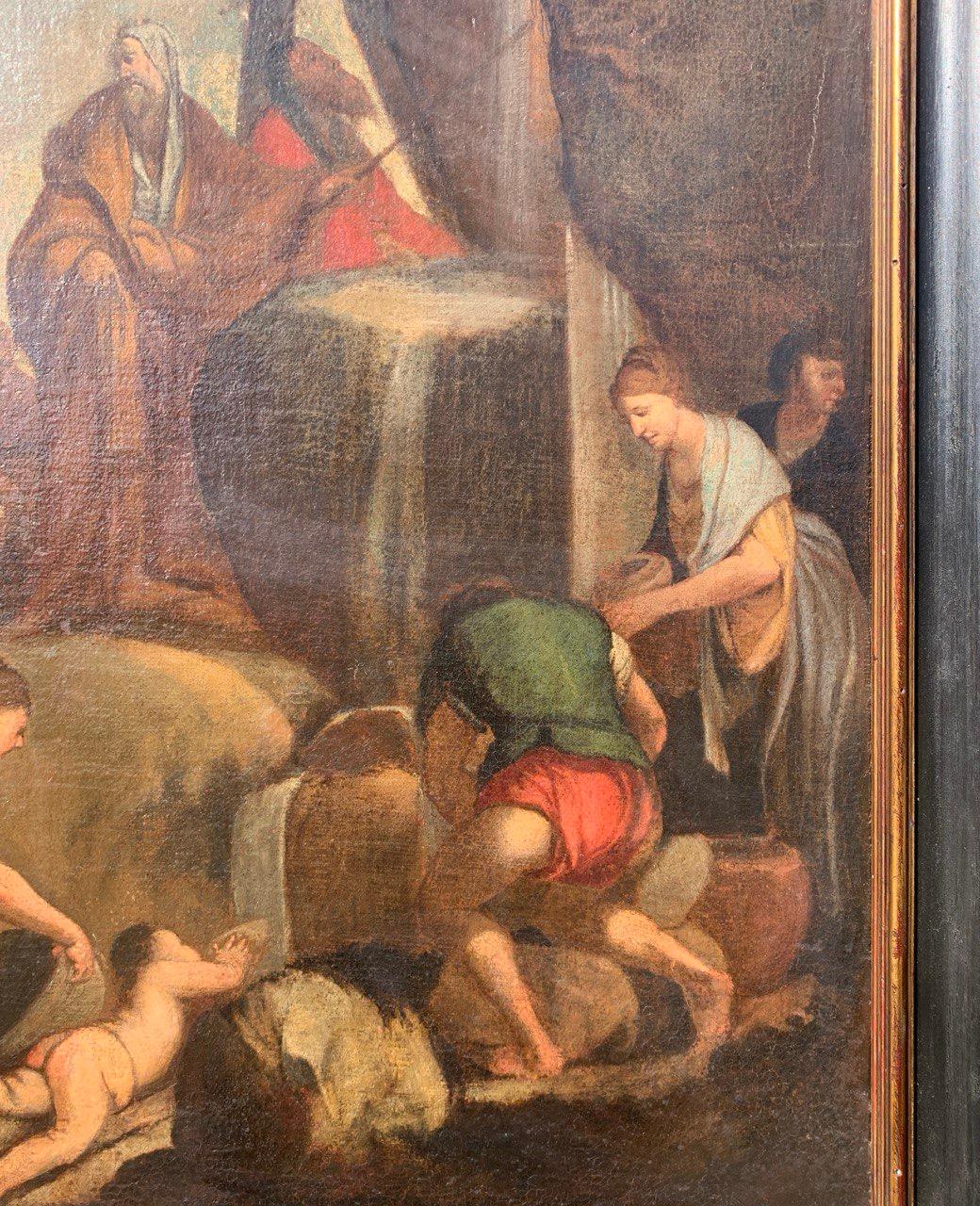 Bottega di Giulio Carpioni (Venezia) - Pittura di figura del 17° secolo - Pittura di figura del 17° secolo.  Mosè in vendita 8