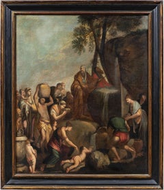 Atelier Giulio Carpioni (Vénitien) - Peinture de figures du 17e siècle -  Moïse