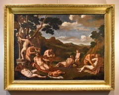 Bacchanale Mythological Carpioni Paint Oil on canvas 17th Century Old master Art