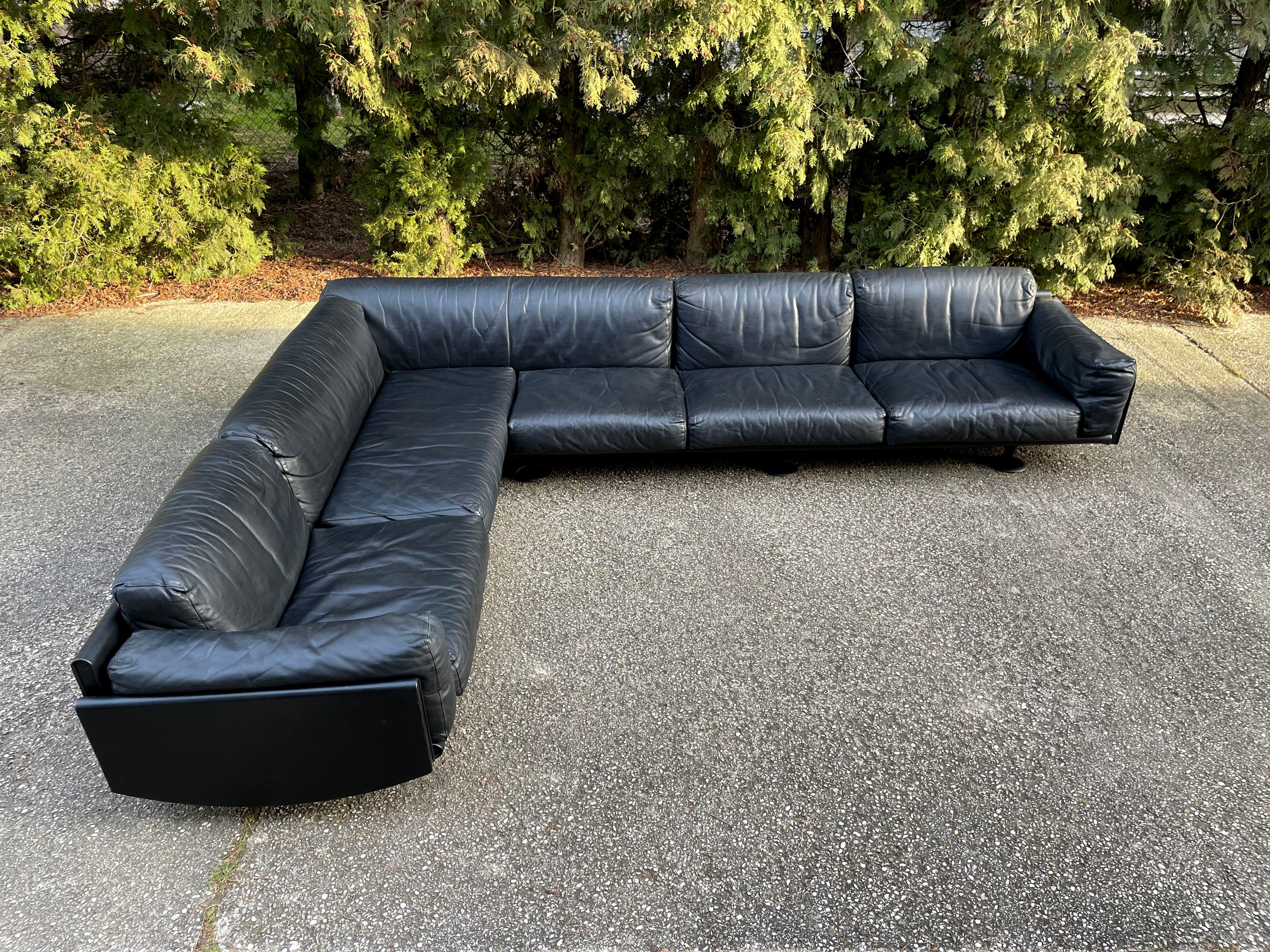 80s leather couch