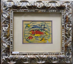 "Acquerello "Pesce   cm. 18 x 14  1937