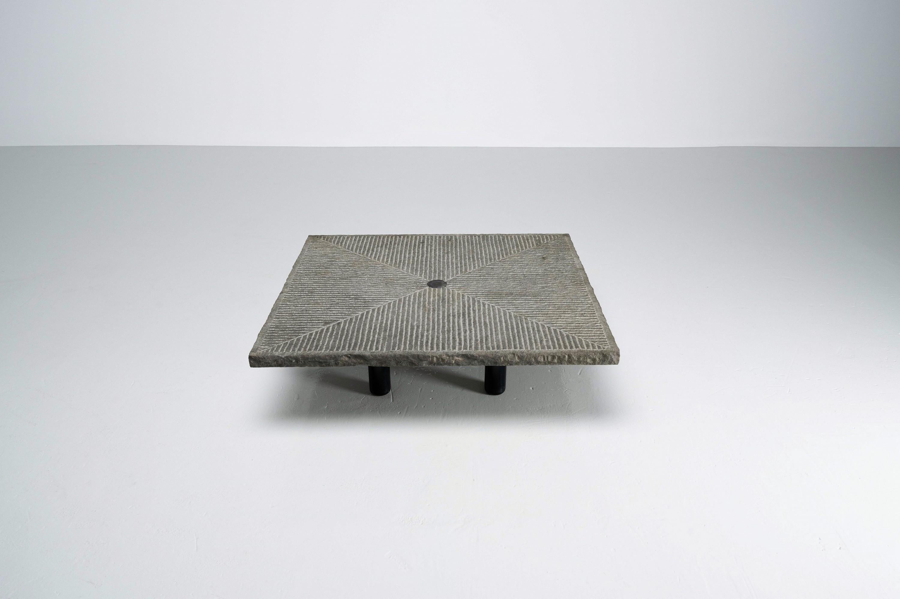 Late 20th Century Giulio Lazzotti Coffee Table by Mageia Italy 1981 For Sale