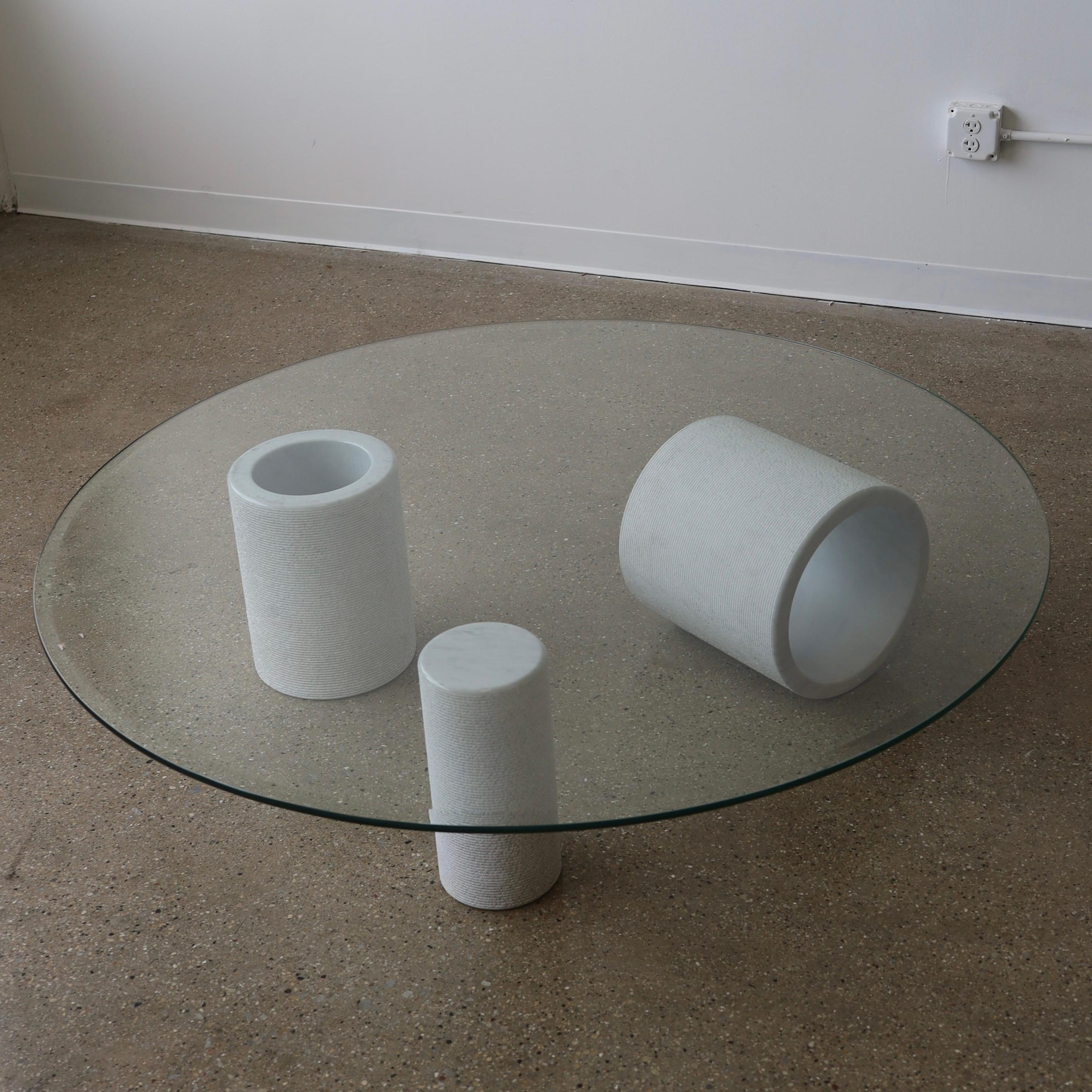 Verre Table basse One of Three Designs de Giulio Lazzotti en vente