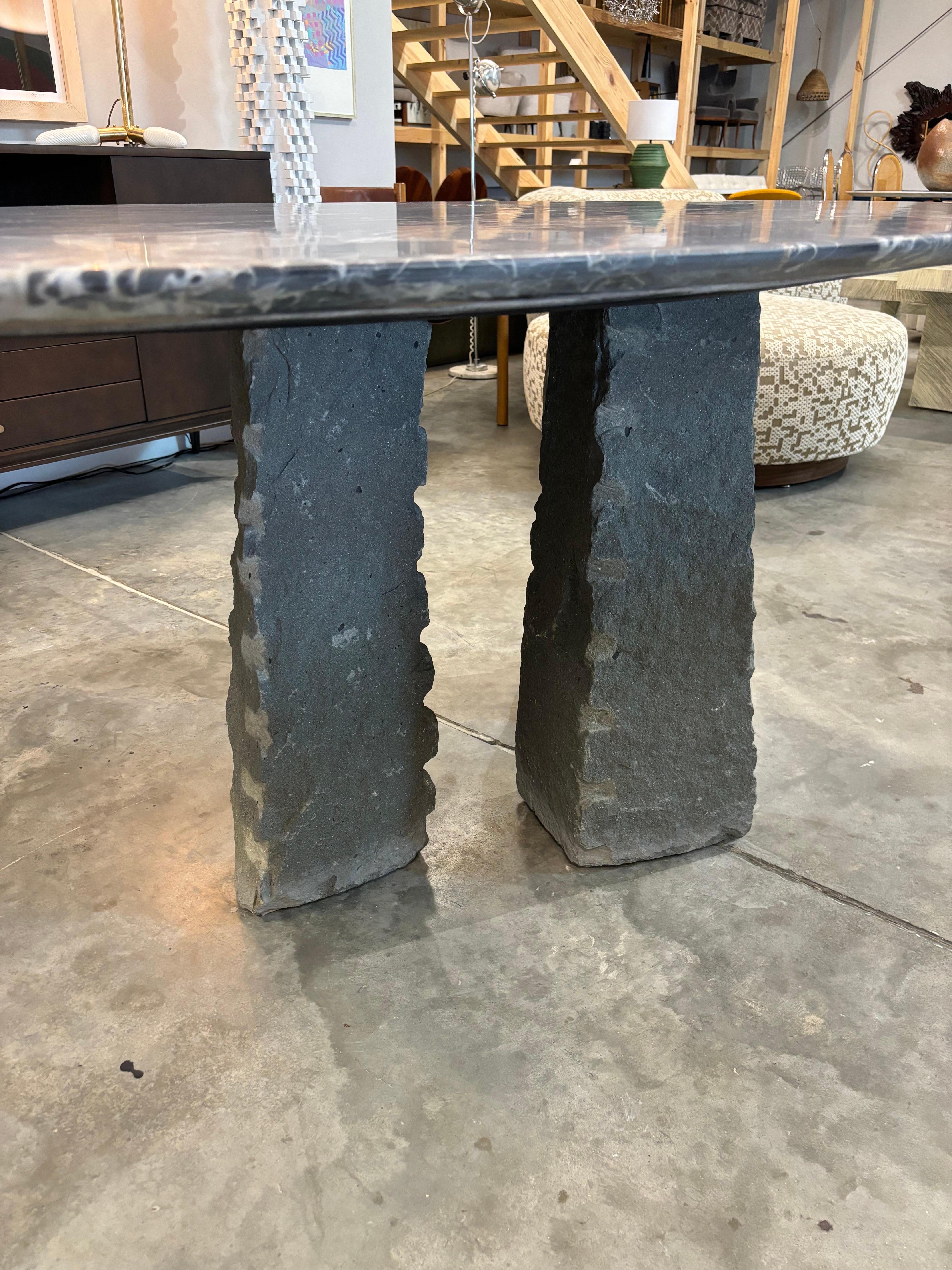 Late 20th Century Giulio Lazzotti Stonehenge Dining/Center Table, 1970s