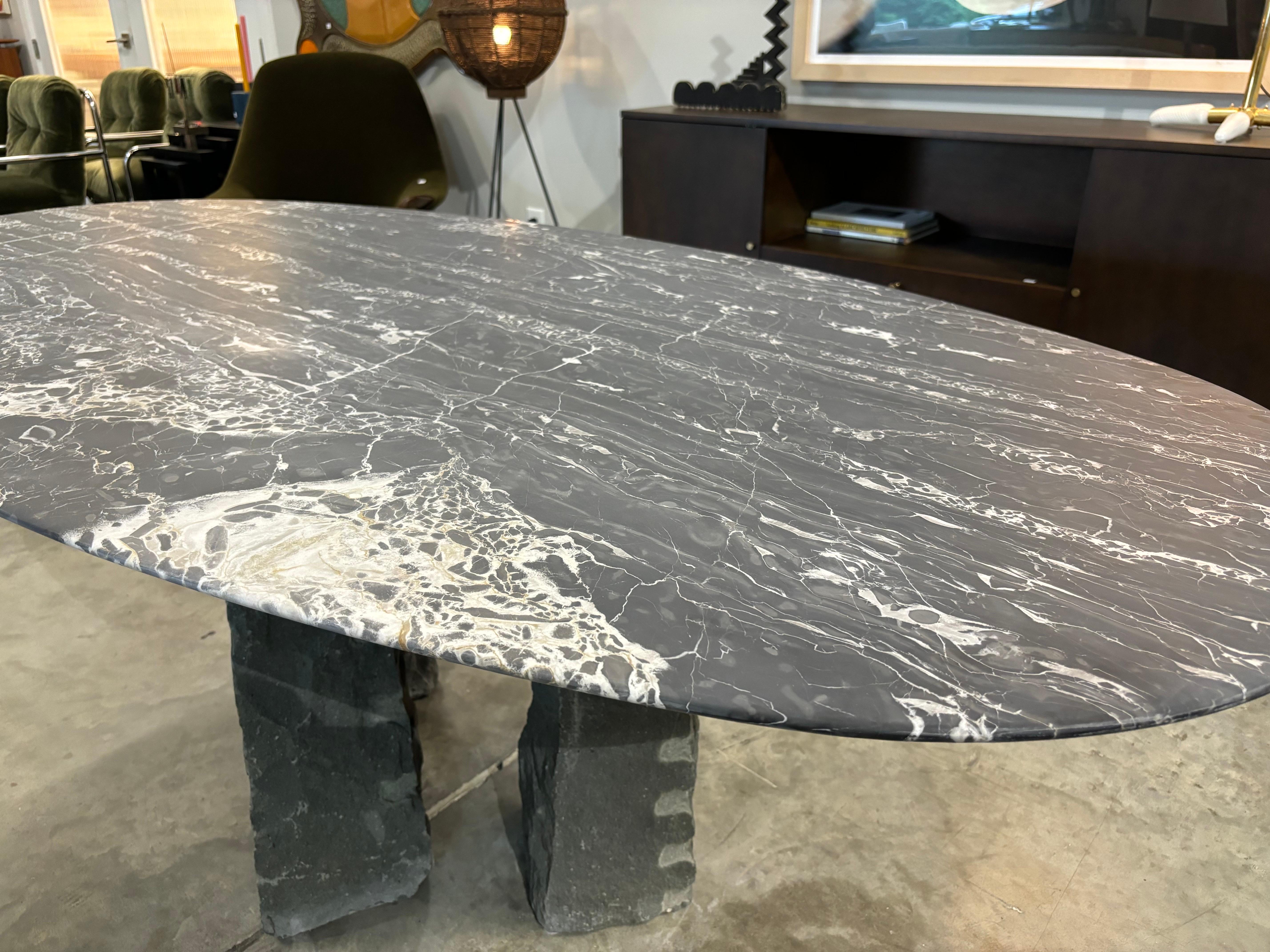 Giulio Lazzotti Stonehenge Dining/Center Table, 1970s 2