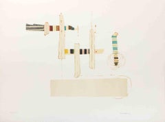 Totem – Lithographie von Giulio Marelli – 1970er Jahre