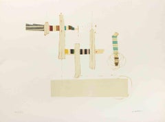 Totem - Lithograph by Giulio Marelli - 1970s