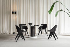 Gianni Moscatelli plywood dining chairs Italy 1955
