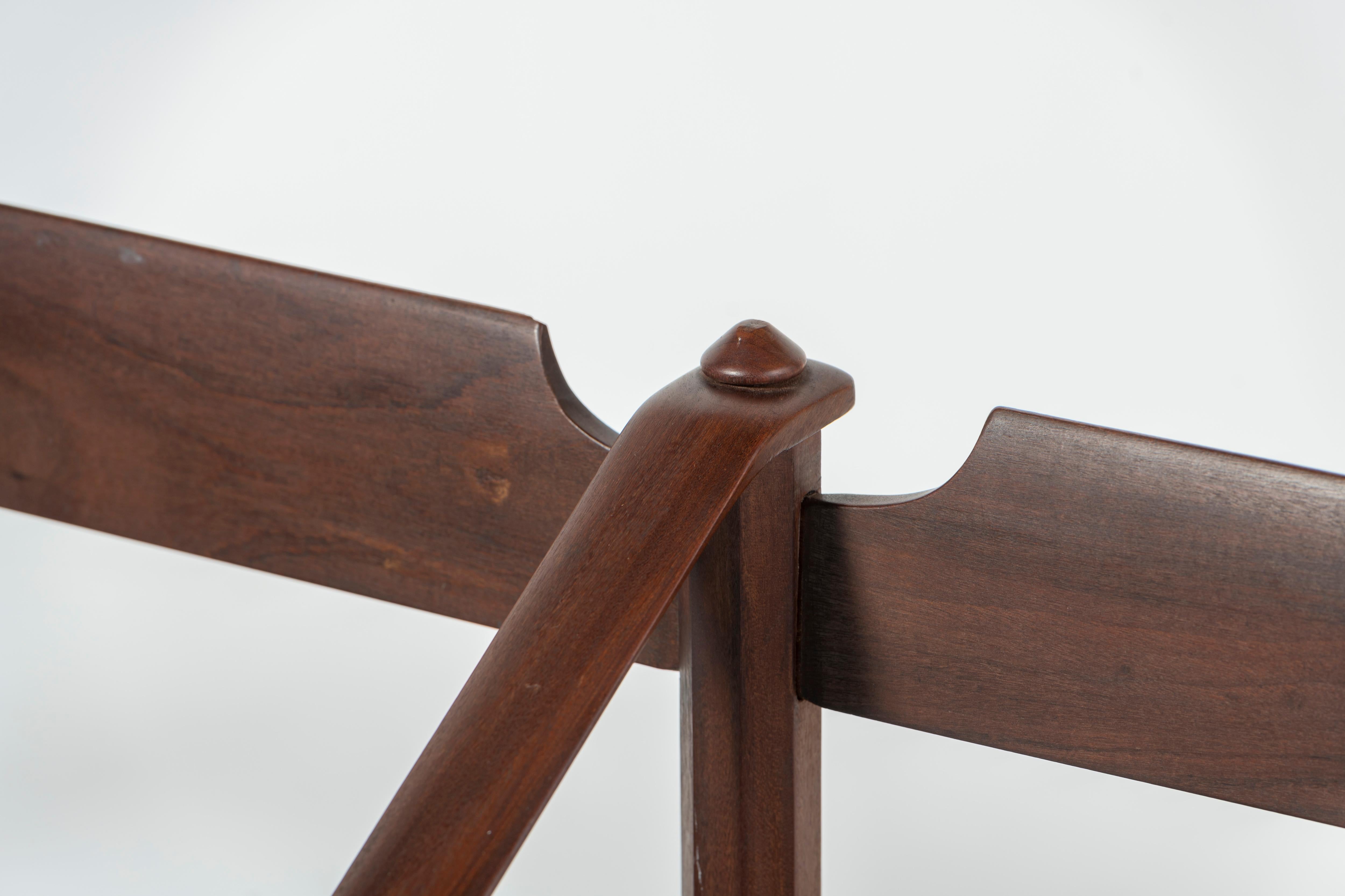 Giulio Moscatelli Three-Seat Bench in Palisander, '60s, Spazio In Good Condition In San Francisco, CA