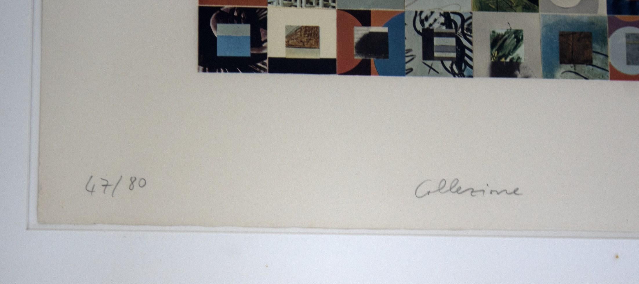 Late 20th Century Giulio Paolini Collezione 1974 Signed Lithograph Framed