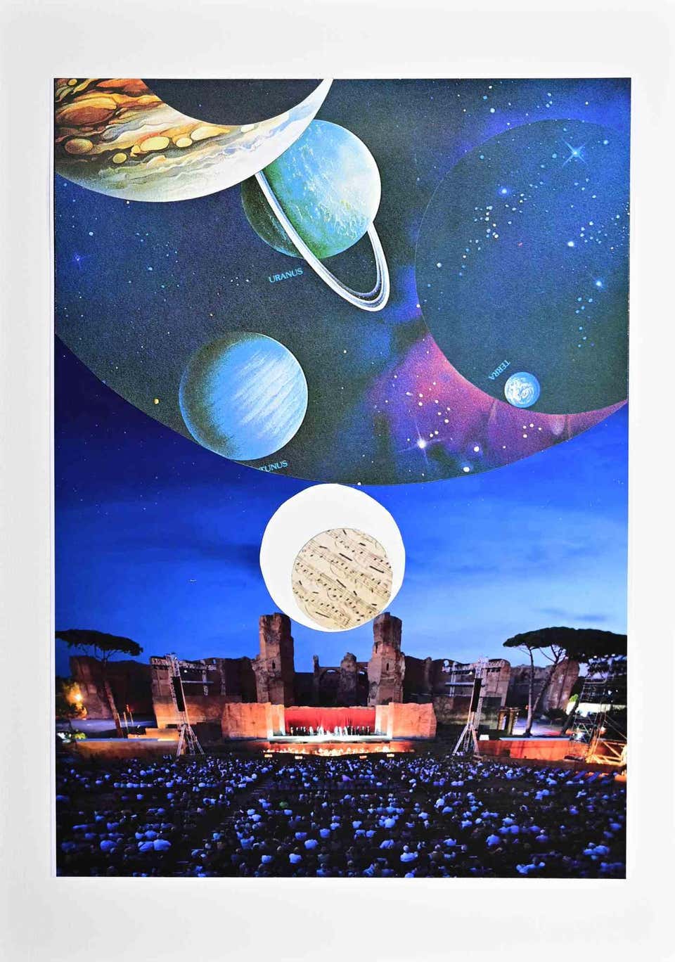 Teatro dell'Opera, Roma (Caracalla) - Collage by Giulio Paolini - 2023