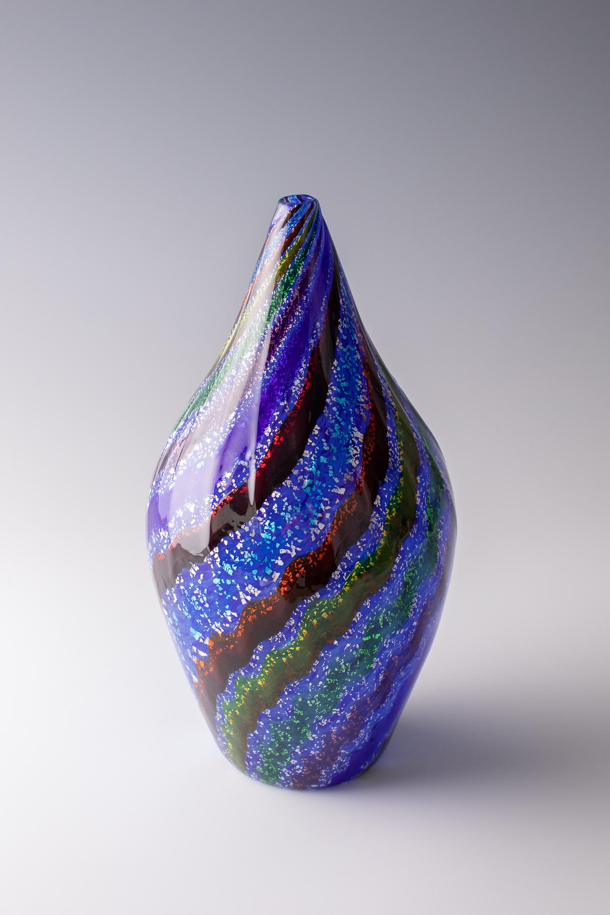 Italiano Giulio Radi (1895 - 1952)  Vaso, modello 'Reazioni Polichrome',  1950 für A.V.e.M. in vendita