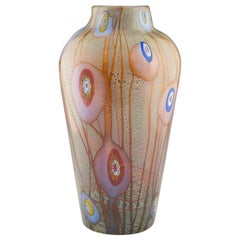 Giulio Radi AVeM Jarrón de cristal de Murano c1950