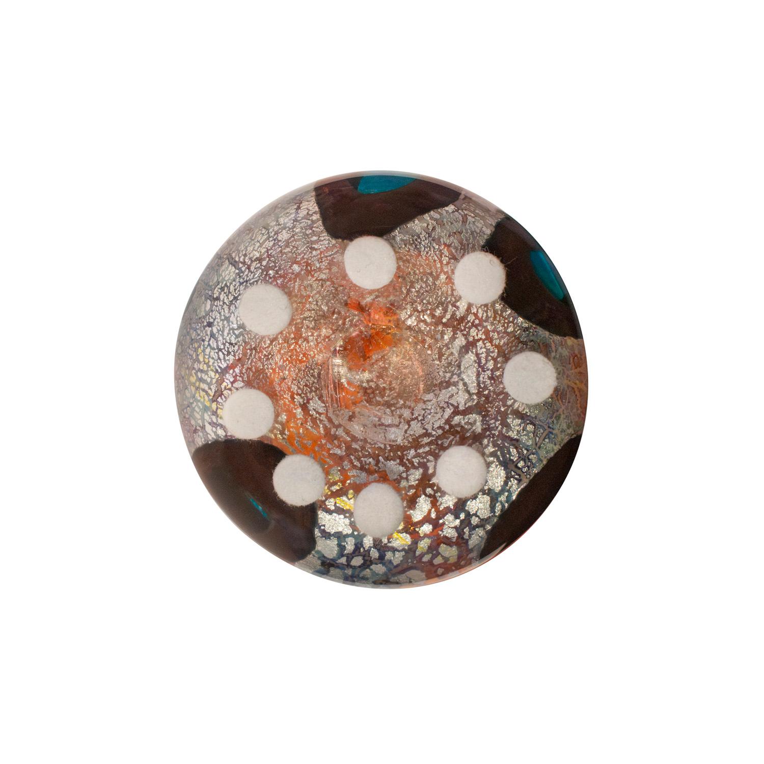 Giulio Radi Vase aus mundgeblasenem Glas mit Murrhinen und Silberfolie ca. 1950 im Zustand „Hervorragend“ im Angebot in New York, NY