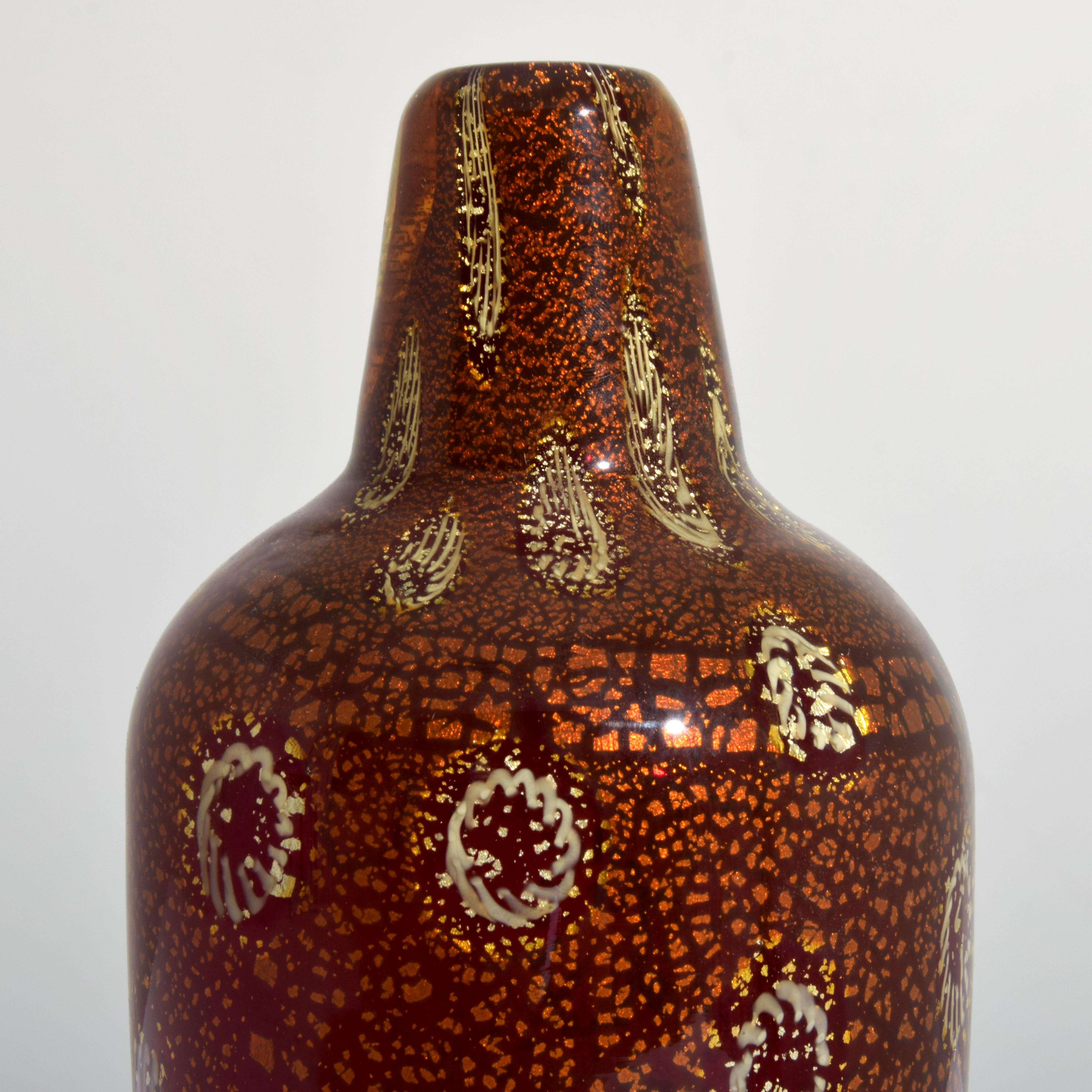 Glass Giulio Radi “Reazione Policrome” Vase, Murano For Sale
