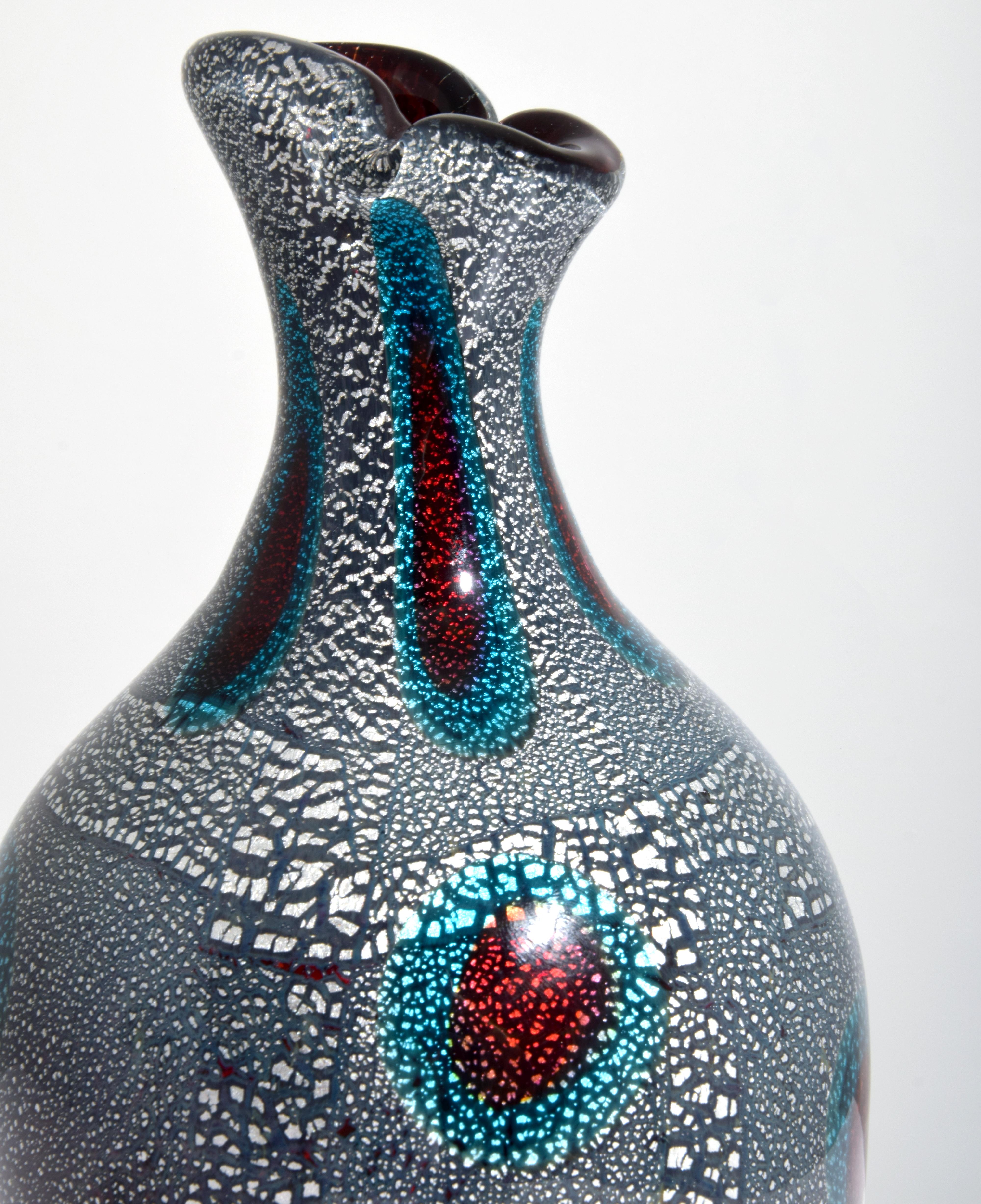 Giulio Radi “Reazione Policrome” Vase, Murano For Sale 2