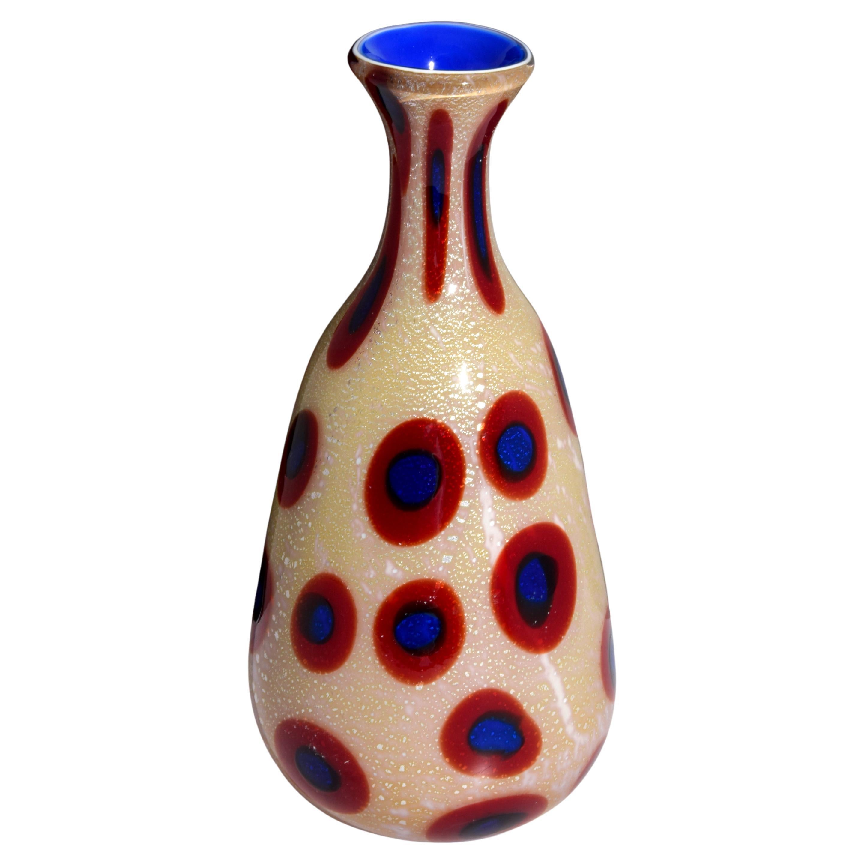 Giulio Radi “Reazione Policrome” Vase, Murano For Sale