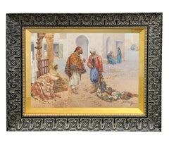 Giulio Rosati,  Italian (1858-1917) Pair of Orientalist Watercolor Paintings