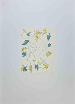 Resumen  Composición - Litografía de Giulio Turcato - 1973