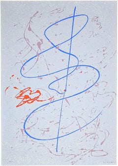 Abstract Composition - Lithograph by Giulio Turcato - 1970s