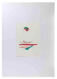 "Composizione astratta" - Serigrafia di Giulio Turcato - Anni '70