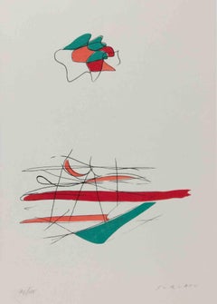 "Composizione astratta" - Serigrafia di Giulio Turcato - Anni '70