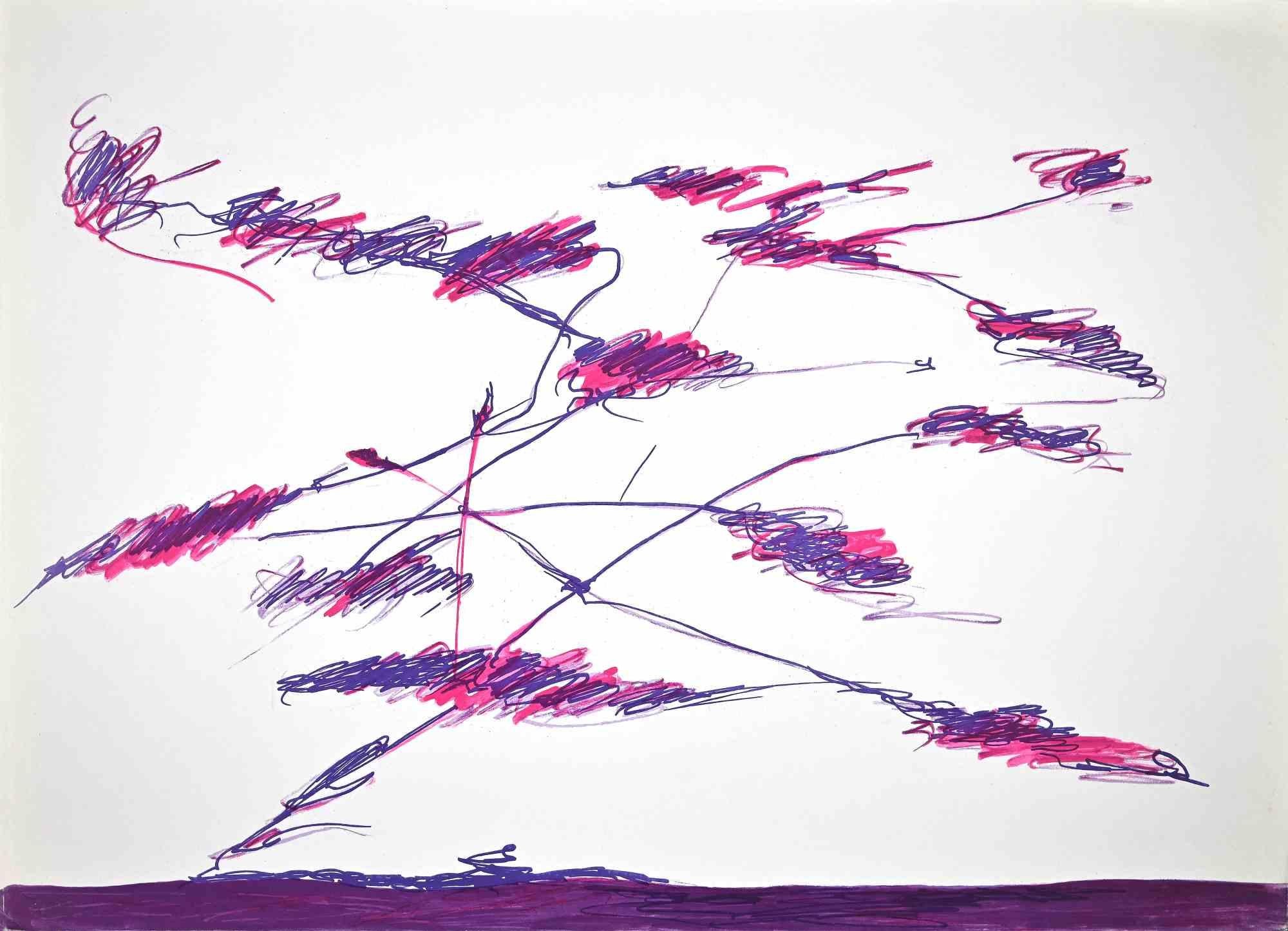 Abstract Violet Composition is a colored serigraph print realized by the contemporary artist Giulio Turcato in 1976.

Hand-signed in pencil on the lower right.

Numbered on the lower left margin, edition of 100 copies.

Authenticity label of La