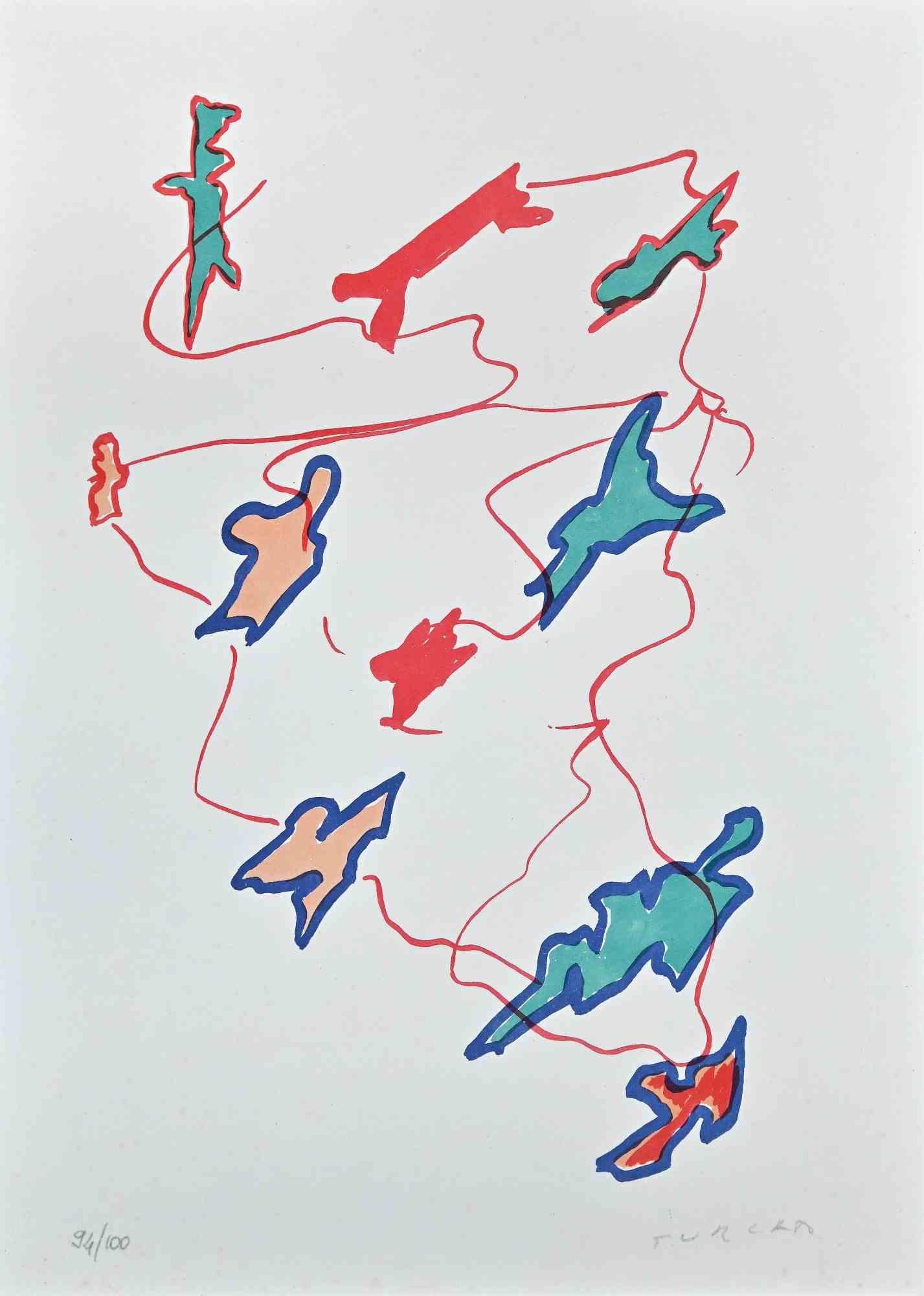 Leaves est une sérigraphie colorée réalisée par l'artiste contemporain Giulio Turcato 1973.

Signé à la main au crayon en bas à droite.

Numéroté. Edition, 94/100.

Etiquette d'authenticité de La Nuova Foglio au dos. 

Bonnes conditions

Libérez