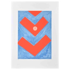Frecce Rosse - Serigrafia di Giulio Turcato - 1973