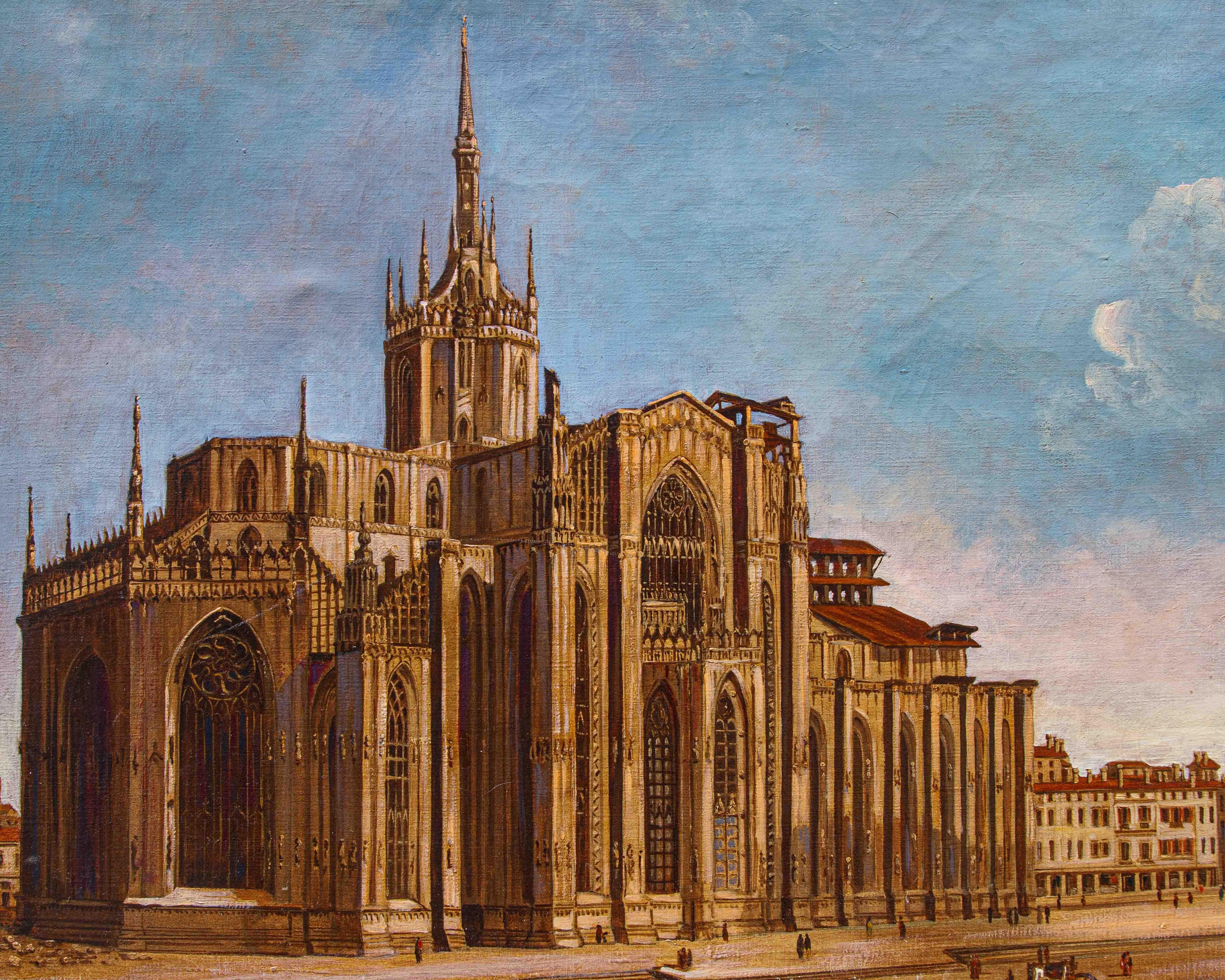Di Giulio Vitali, Veduta del Duomo di Milano in vendita 10
