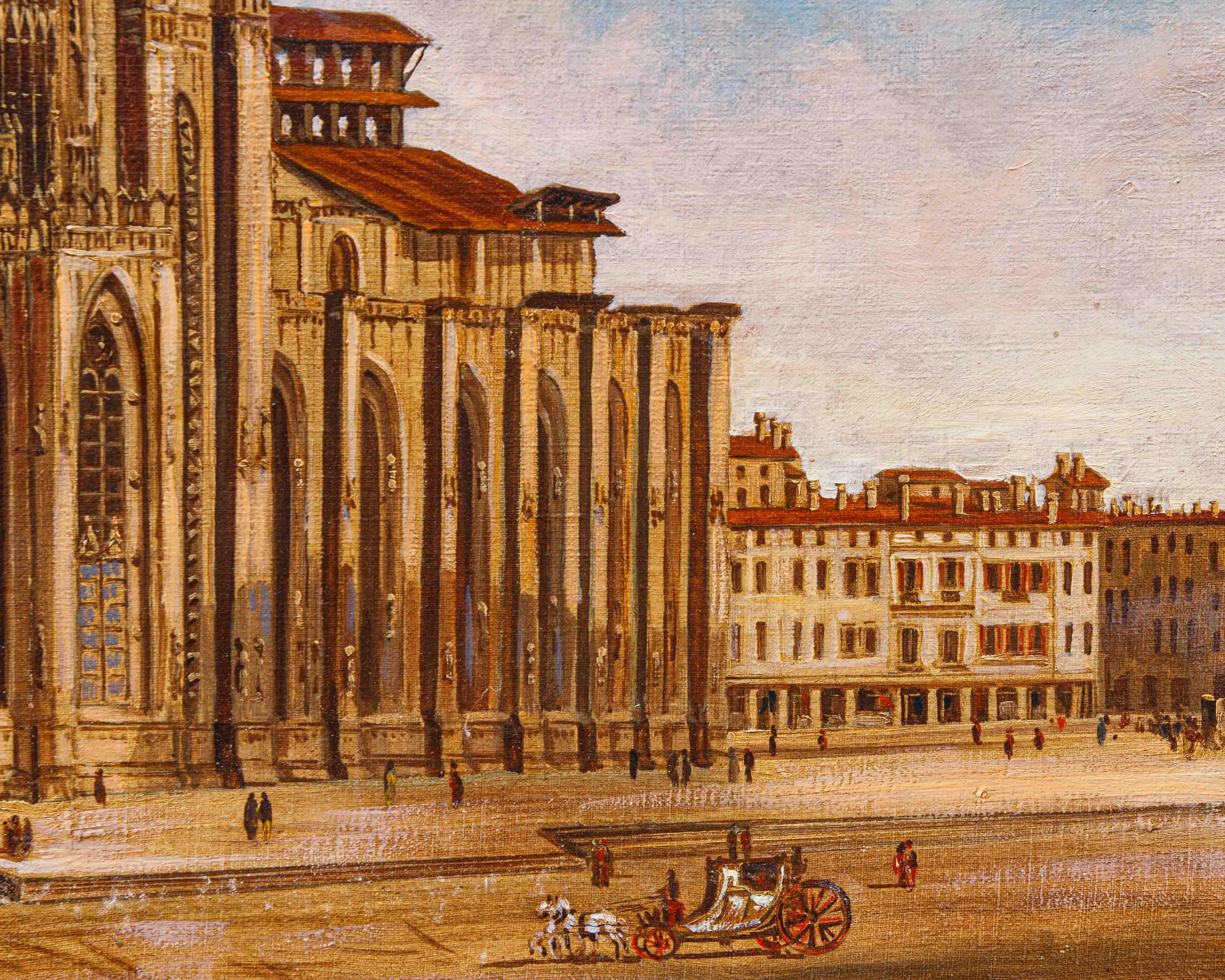 Di Giulio Vitali, Veduta del Duomo di Milano in vendita 4
