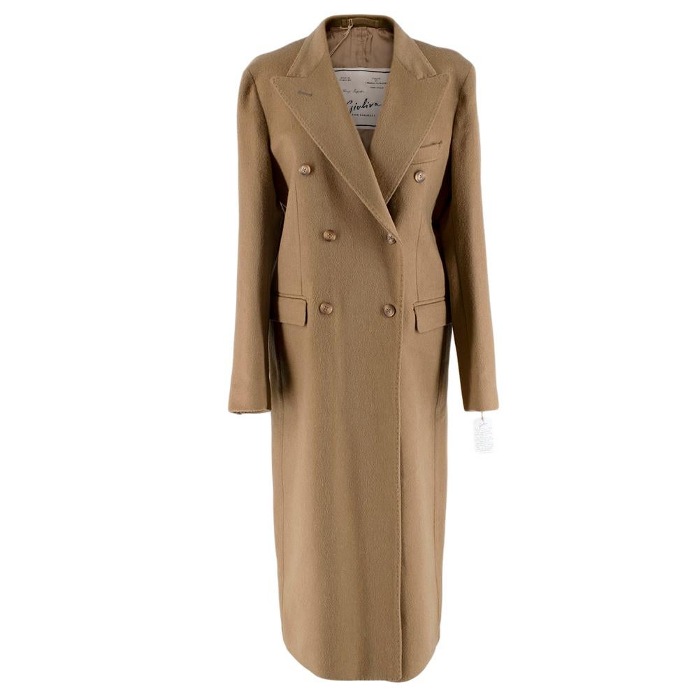 Giuliva Heritage Camel Wool & Cashmere Cindy Coat - Size US 8 5