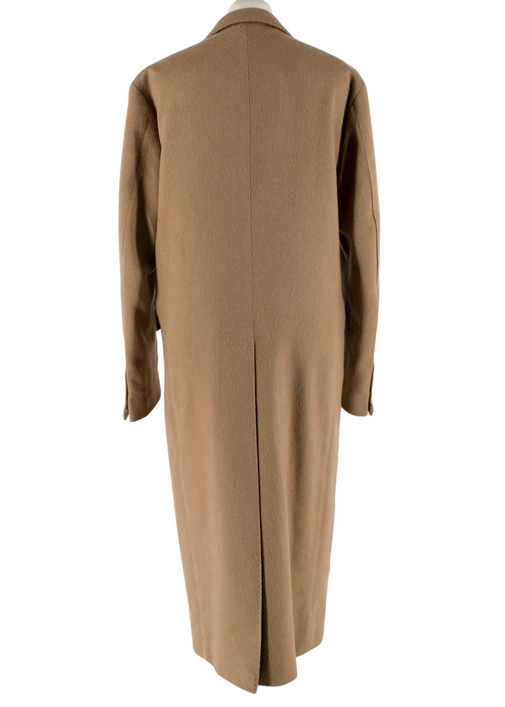 Brown Giuliva Heritage Camel Wool & Cashmere Cindy Coat - Size US 8