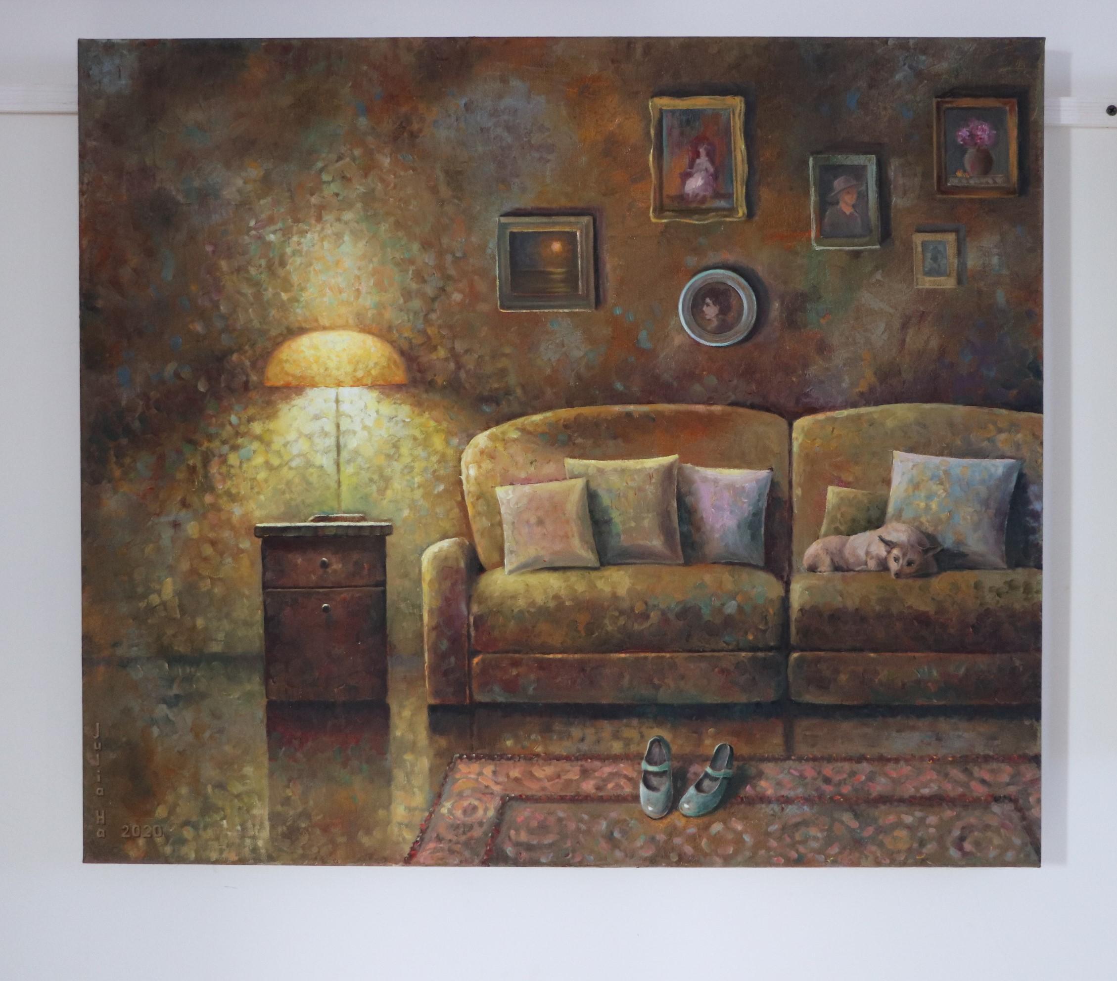 The evening light. – Painting von Giulnara Khabibulina