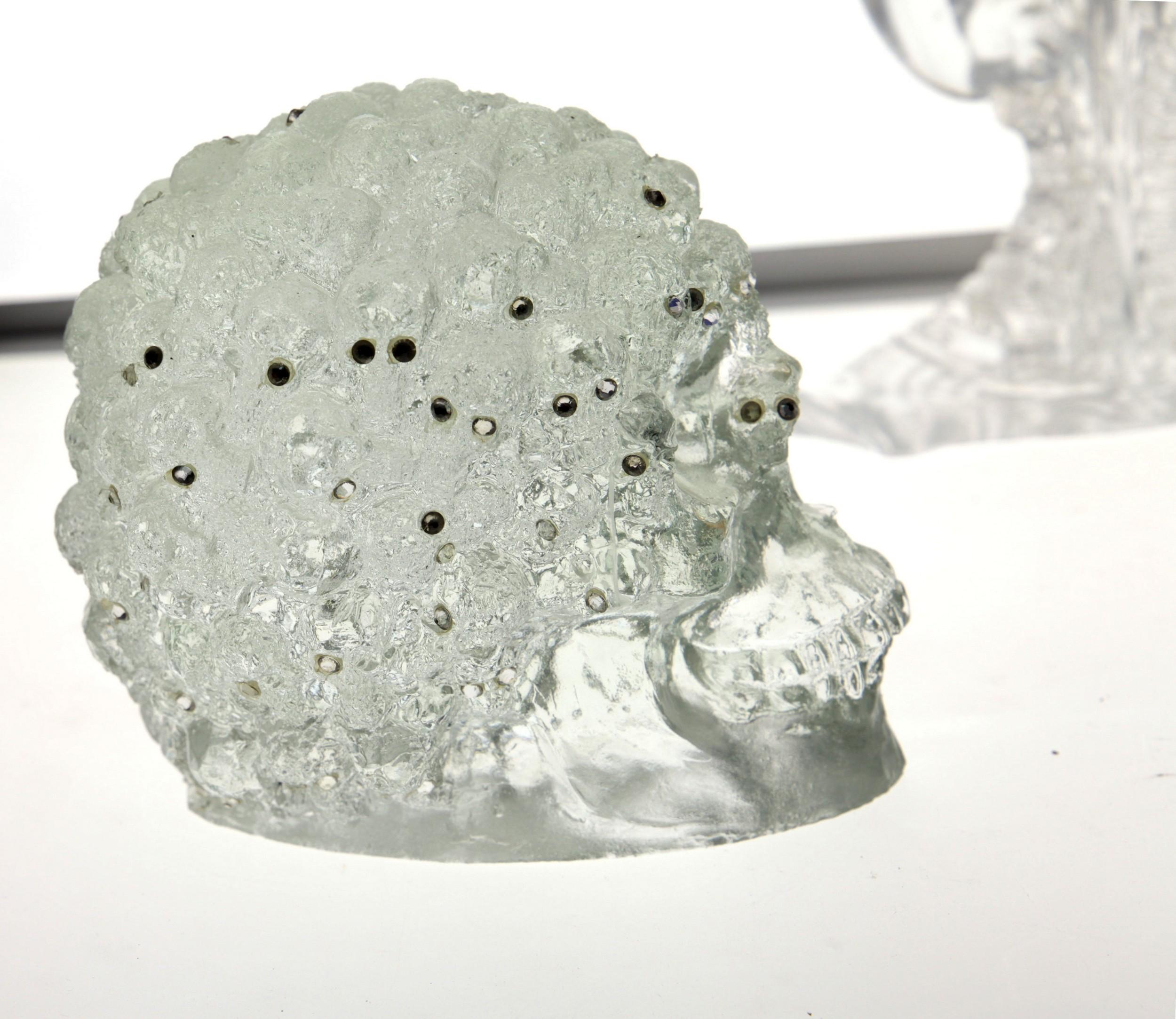 Giuman, Memento Mori Trittico Evolution, Murano Glass Lost Wax Cast, 2010 8