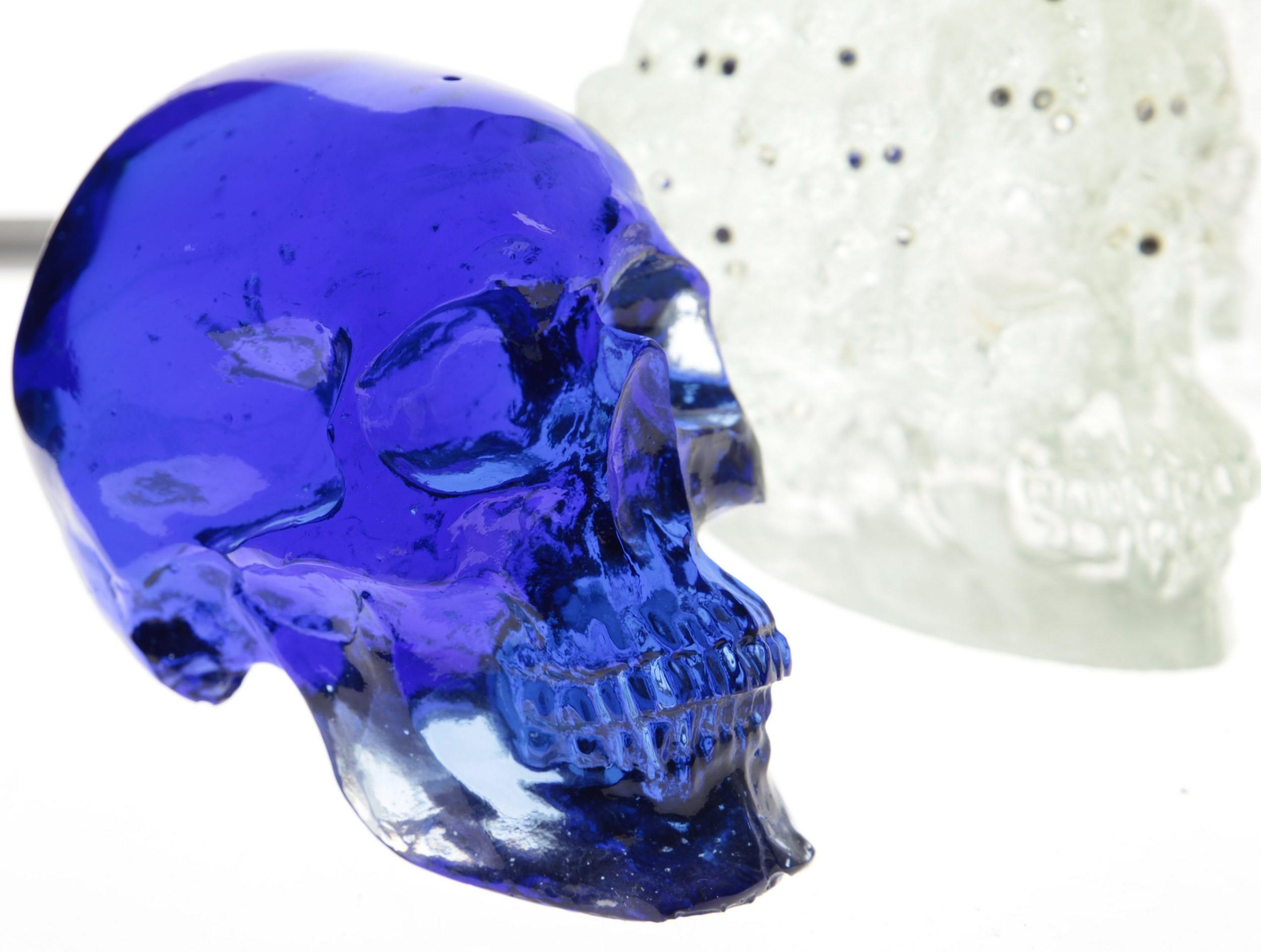 Giuman, Memento Mori Trittico Evolution, Wachsausschmelzguss aus Muranoglas, 2010 (Moderne)