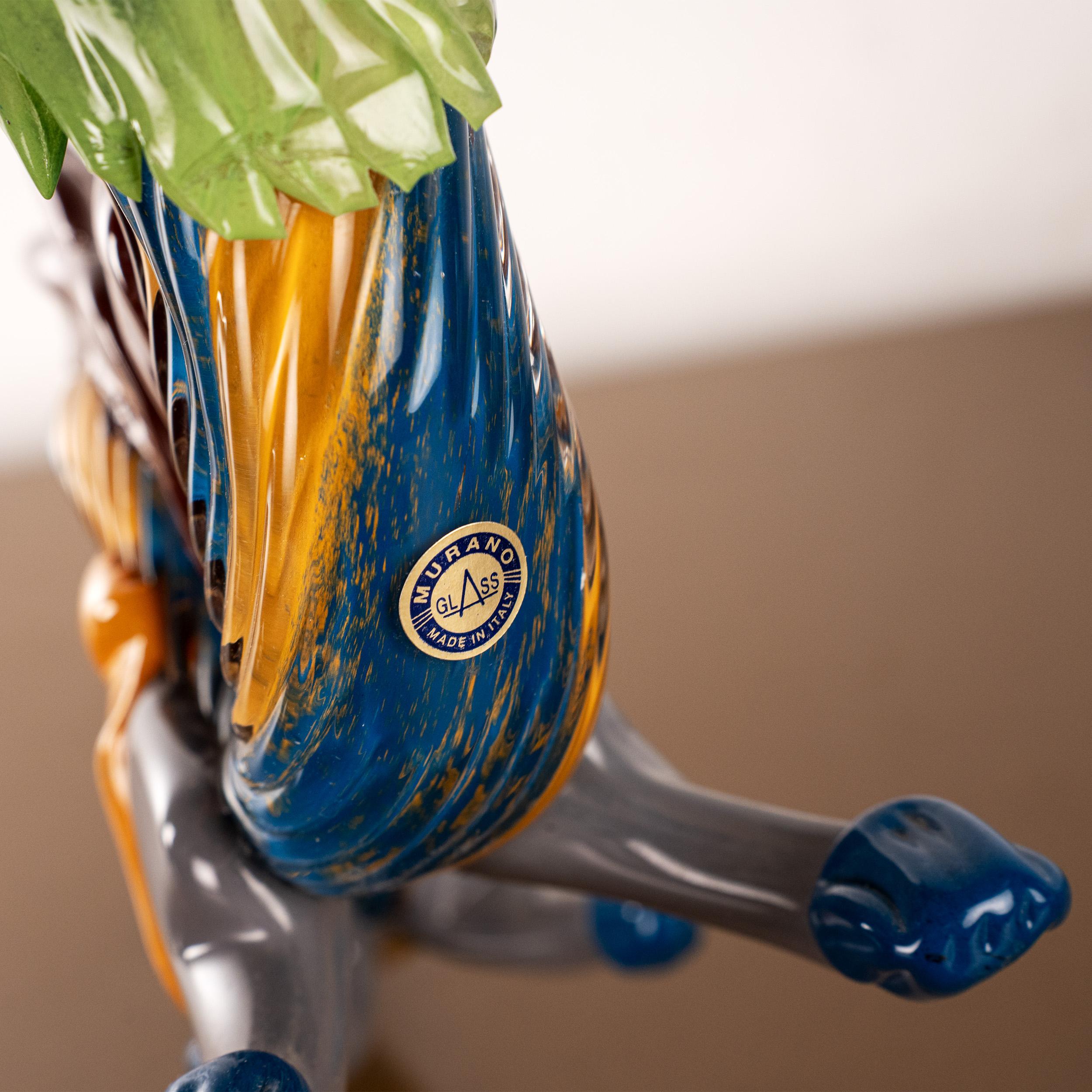 GIUMAN Murano Glas Skulptur Großer Drache, Made in Italy, auf Lager im Angebot 1