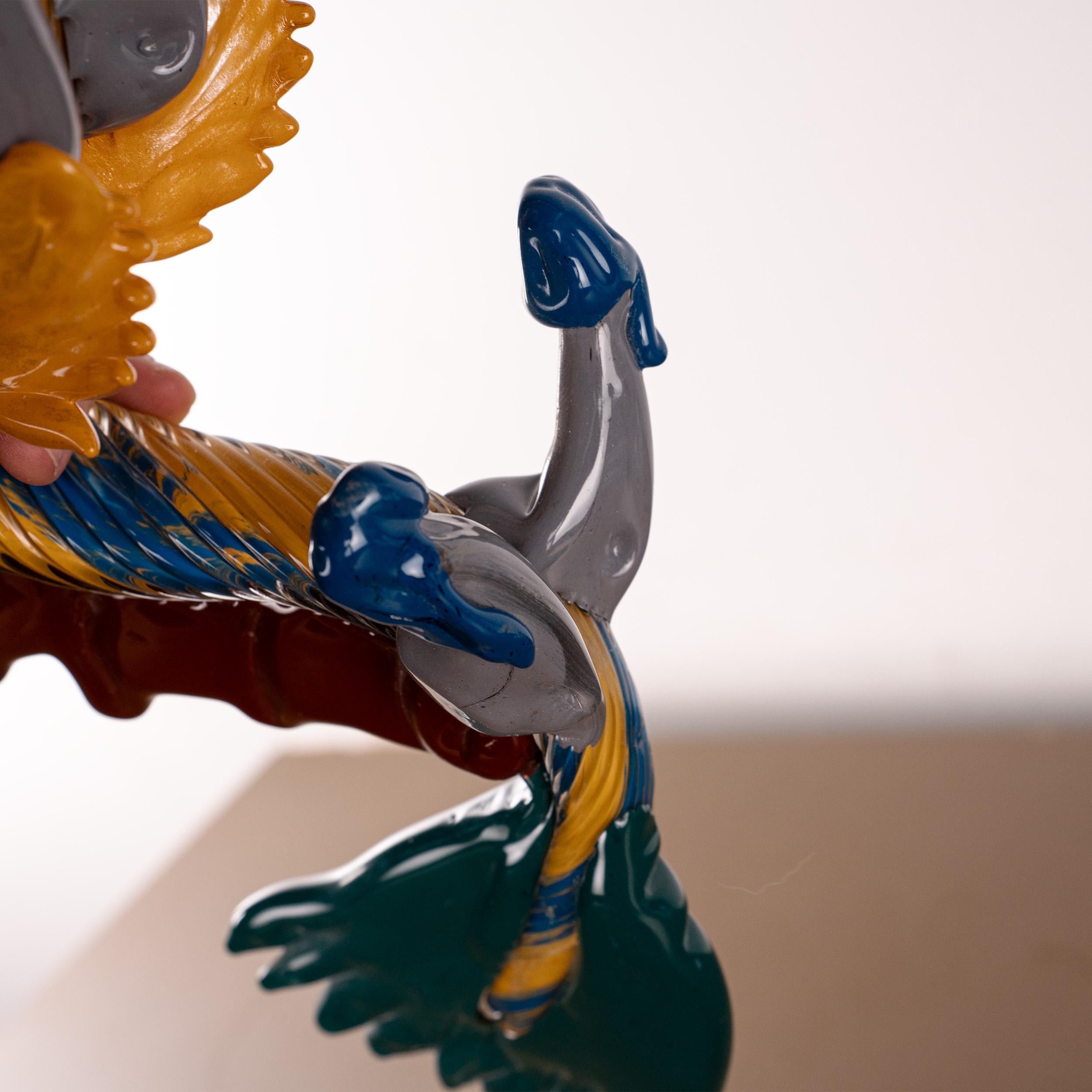 GIUMAN Murano Glas Skulptur Großer Drache, Made in Italy, auf Lager im Angebot 2