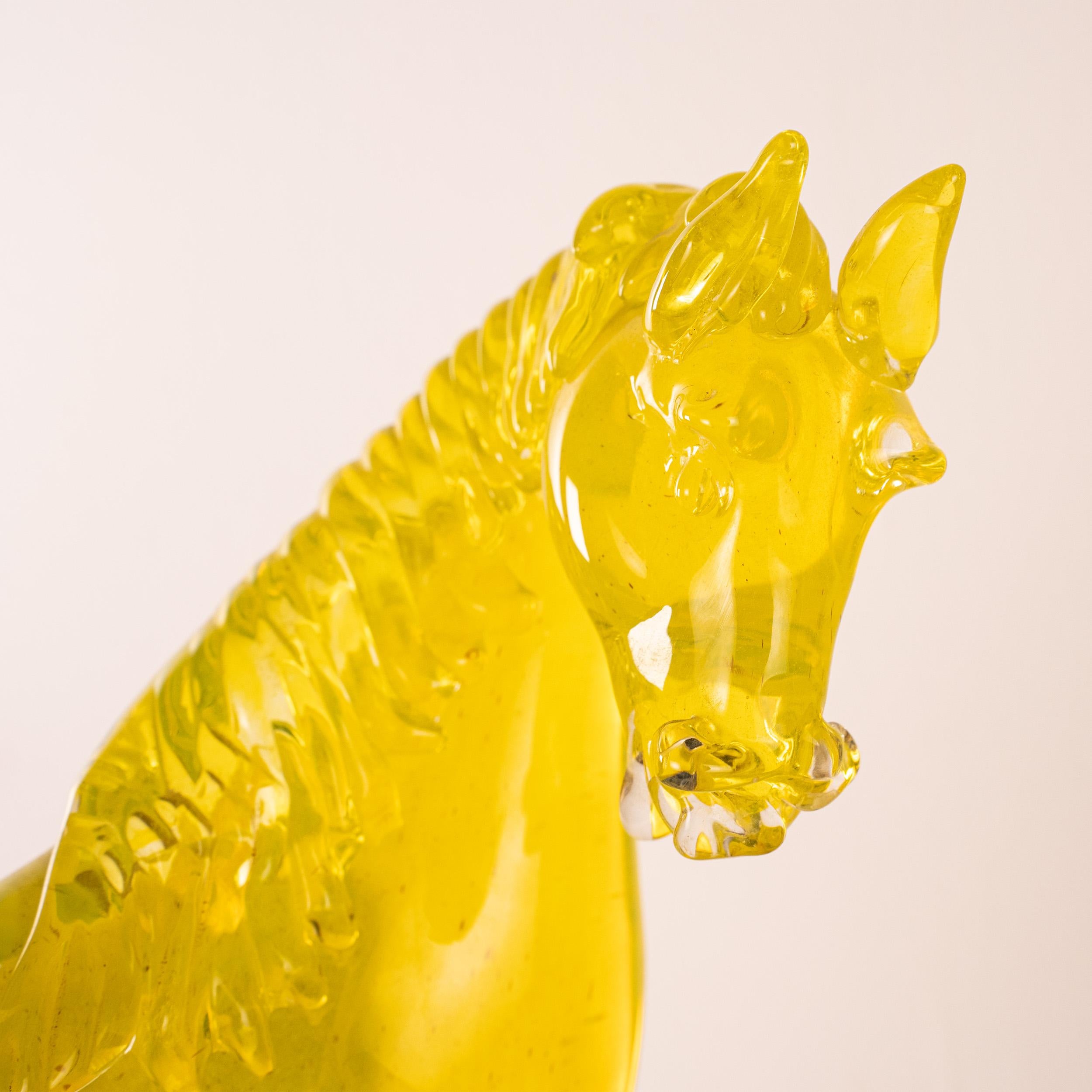 Sculture di grandi cavalli in vetro di Murano GIUMAN, Made in Italy, disponibili in stock in vendita 4