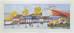 La Ciudad - Serigrafía de Giuseppe Aleandro - Años 1980