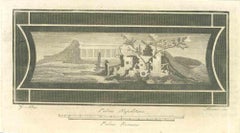 Fresco de "Antigüedades de Herculano" de Giuseppe Aloja - Siglo XVIII